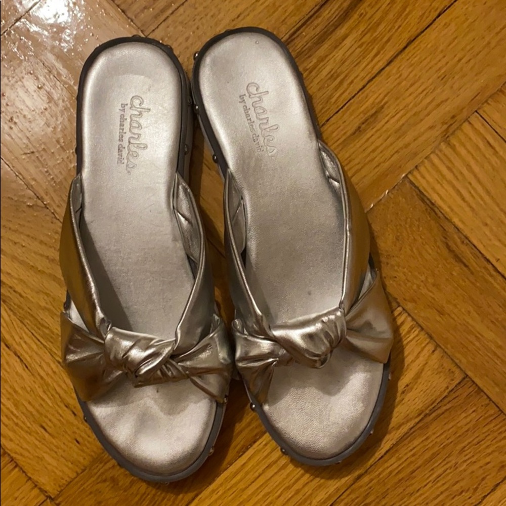 Silver sandals